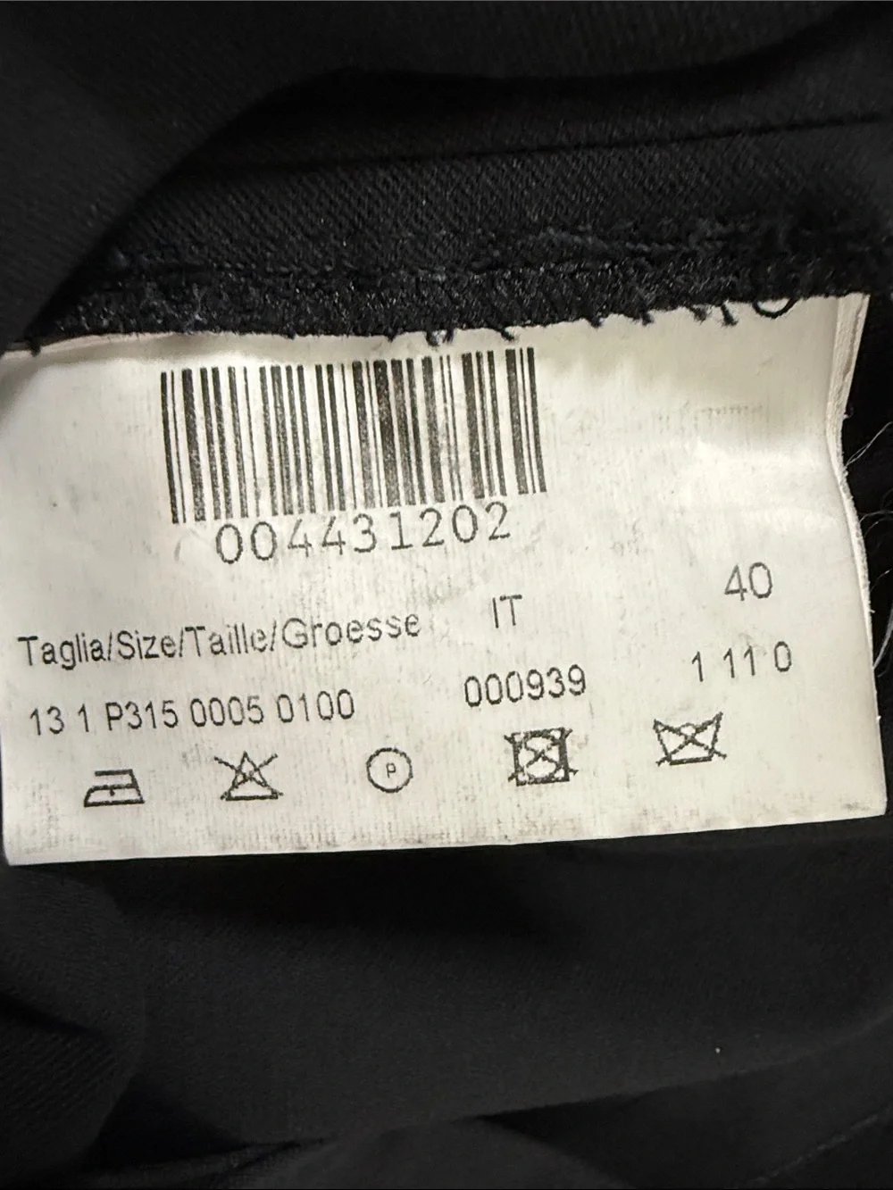 Piazza Sempione Audrey Black Slim Ankle Trousers Italian 40 US 4